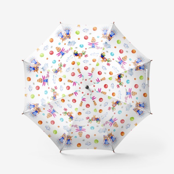 Зонт «Феечки бесшовный рисунок 1.»