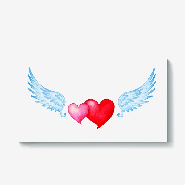 Холст «Сердца с крыльями»