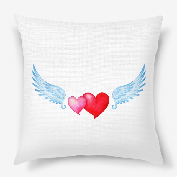 Подушка «Сердца с крыльями»