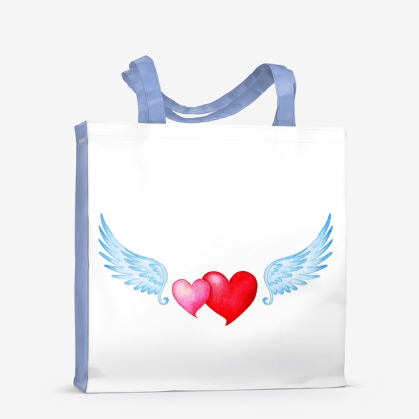 Сумка-шоппер «Сердца с крыльями»