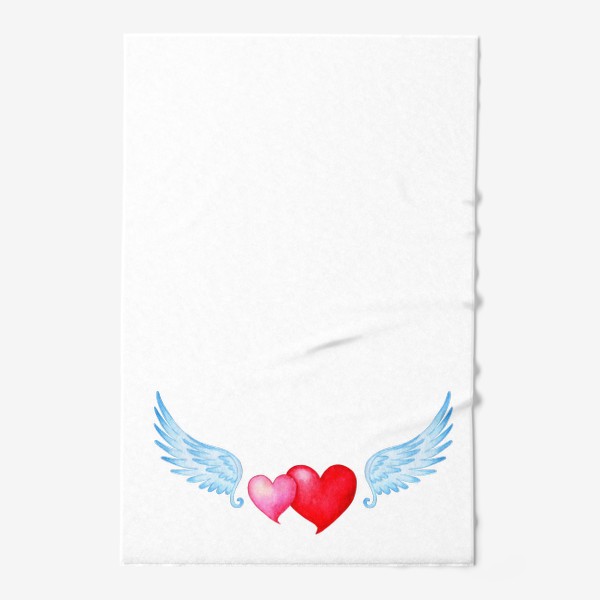 Полотенце «Сердца с крыльями»