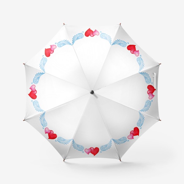 Зонт «Сердца с крыльями»
