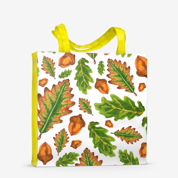 Сумка-шоппер &laquo;Паттерн листья дуба&raquo;