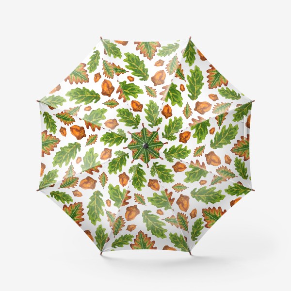 Зонт «Паттерн листья дуба»