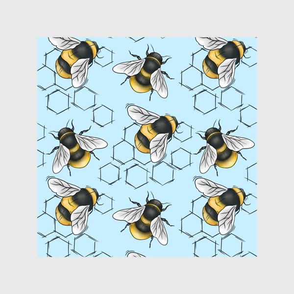Шторы «Пчелы с сотами»