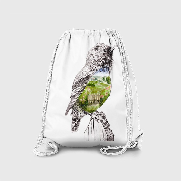 Рюкзак «Птица и сад»
