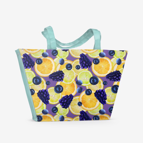 Пляжная сумка «Апельсиново-черничное настроение»
