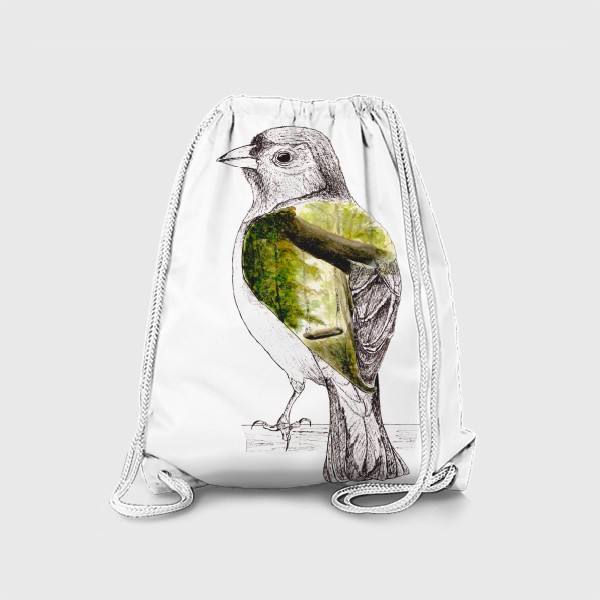 Рюкзак «Птица и лес»