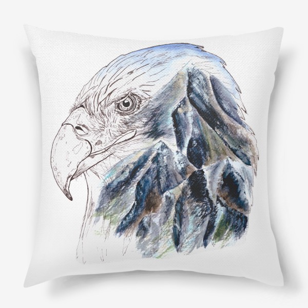 Подушка «Орел и горы»