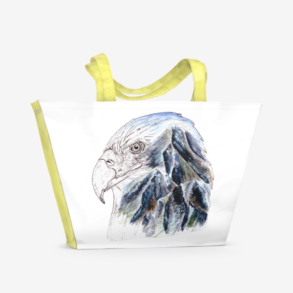 Пляжная сумка &laquo;Орел и горы&raquo;