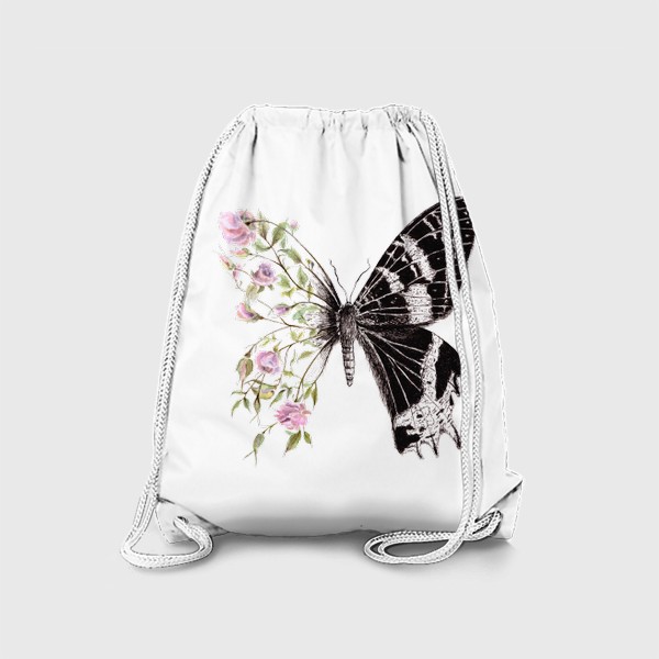 Рюкзак «Бабочка и цветы»