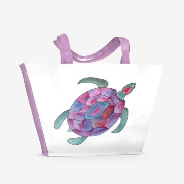 Пляжная сумка «Черепаха. Королева морских глубин.»
