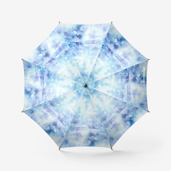 Зонт «Голубая акварельная текстура»