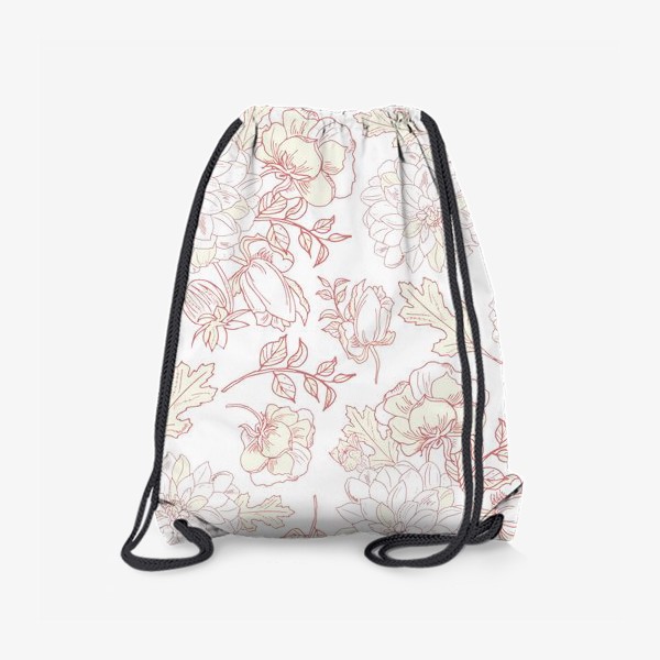 Рюкзак «пионы и хризантемы»