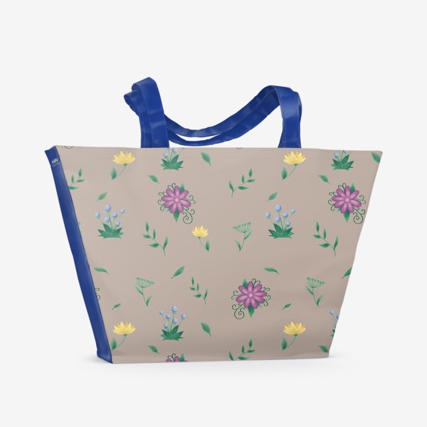Пляжная сумка «Цветочная эстетика»