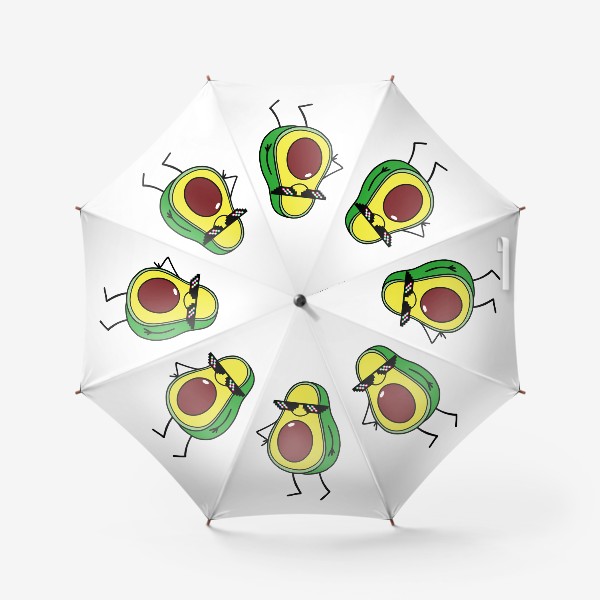 Зонт «Авокадо в очках, мем»