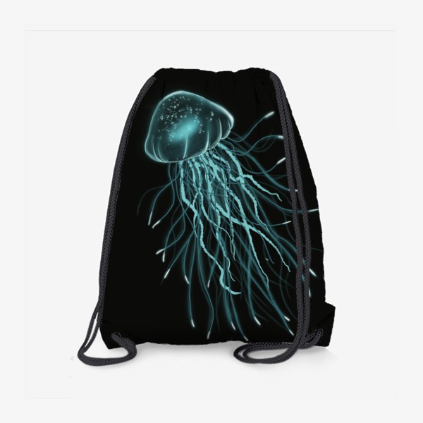 Рюкзак «Неоновая голубая медуза»