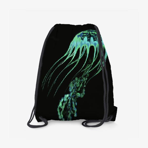 Рюкзак «Неоновая зелёная медуза»