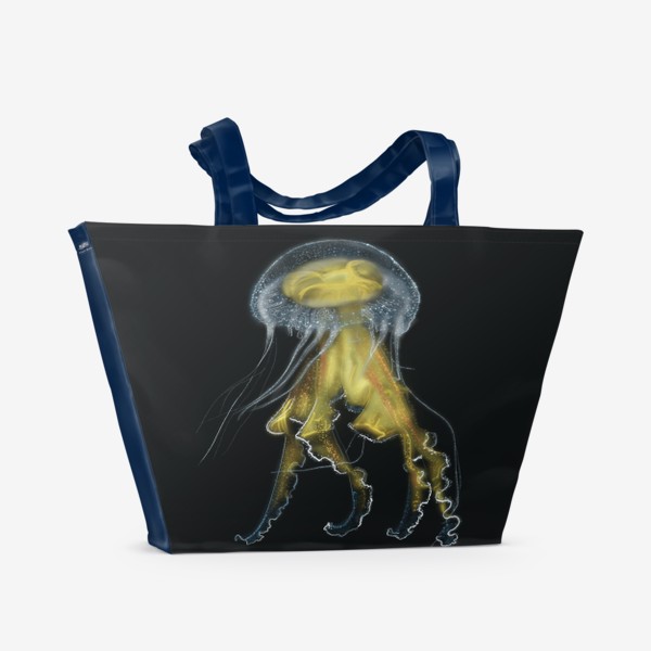 Пляжная сумка «Желтая медуза»
