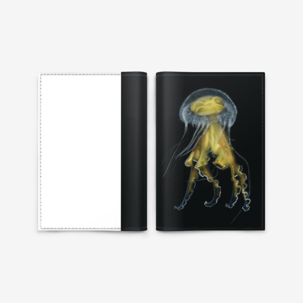 Обложка для паспорта «Желтая медуза»