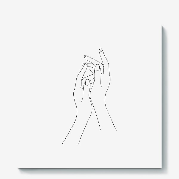 Холст «Женские руки»