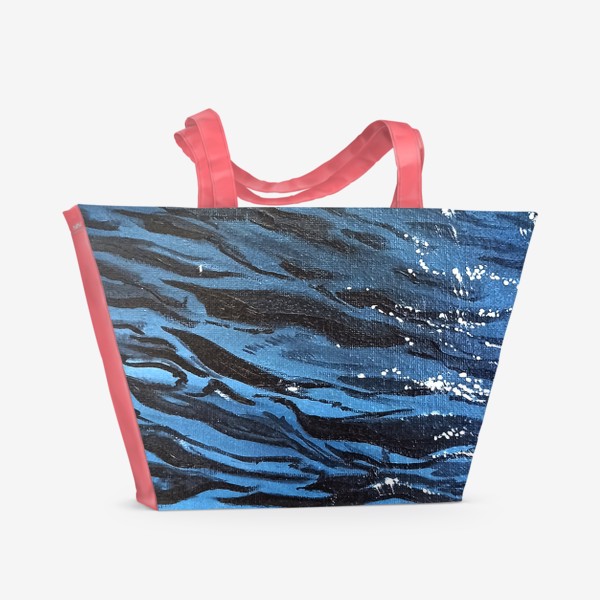 Пляжная сумка «Море шторм стихия »