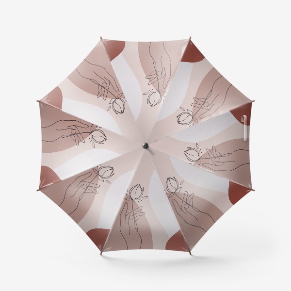 Зонт «Абстракция. Руки с цветами»