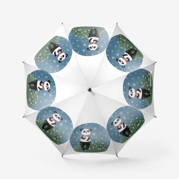 Зонт «Веселые приключения Панды и его зелёного друга»