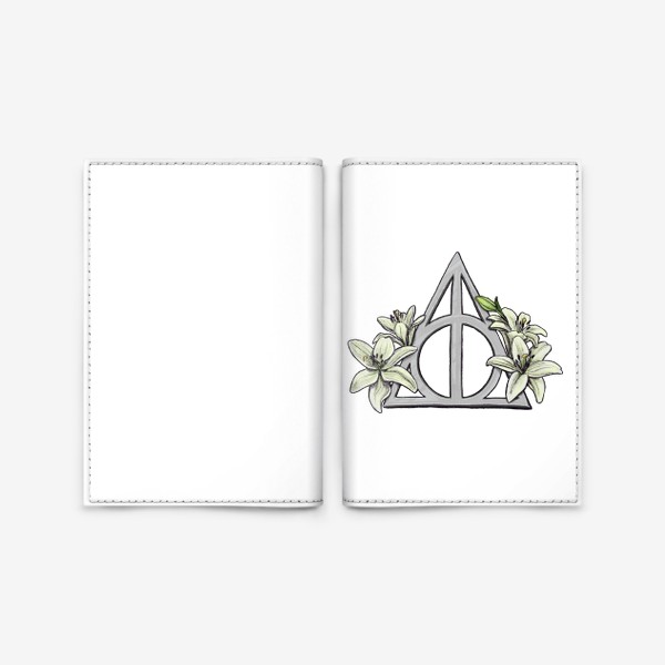 Обложка для паспорта «Дары смерти Гарри Поттер Лилии»