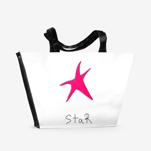 Пляжная сумка «Звезда! Просто звезда. Морская. Лето»