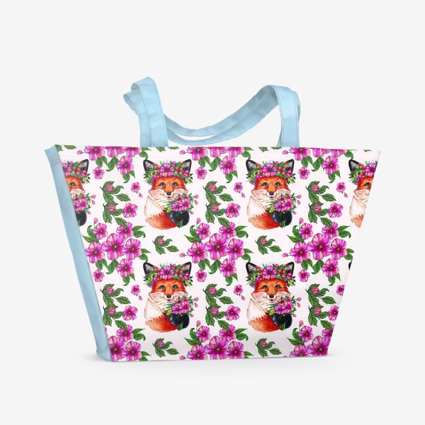Пляжная сумка «Весенняя лиса »