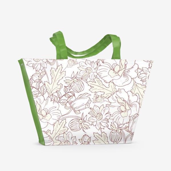 Пляжная сумка «нежный цветочный»