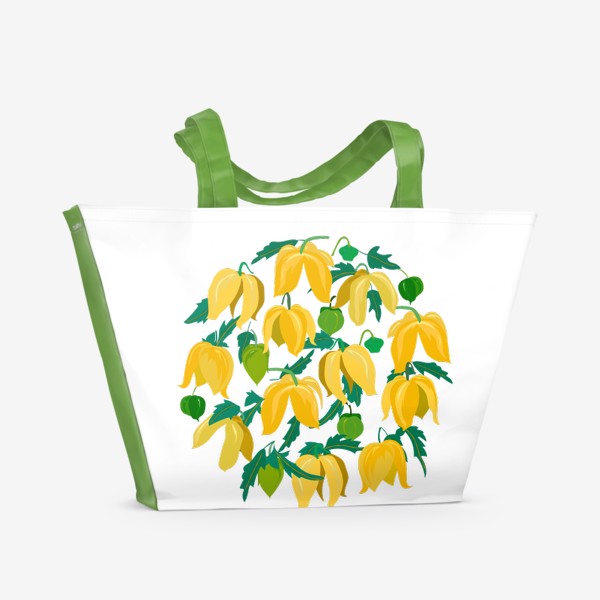 Пляжная сумка «жёлтые цветы»