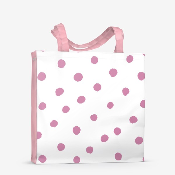 Сумка-шоппер «Паттерн розовые точечки»