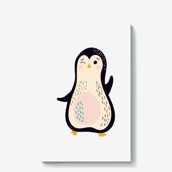 Холст «Веселый пингвин»