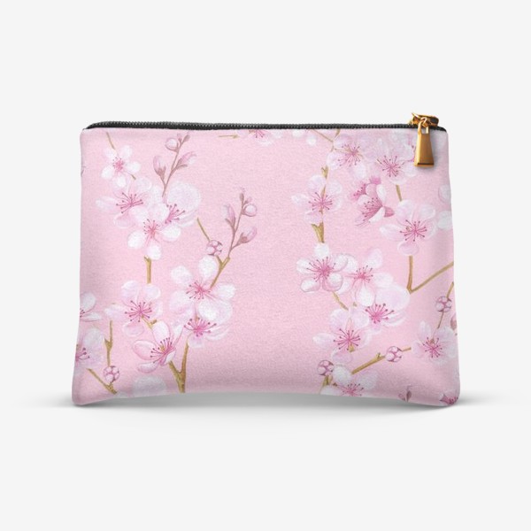Косметичка «Весенняя сакура цветущая розовая вишня»