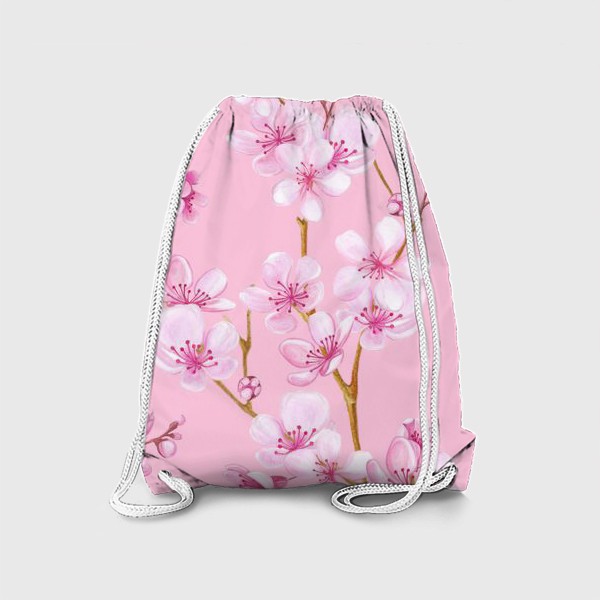 Рюкзак «Весенняя сакура цветущая розовая вишня»
