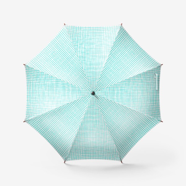 Зонт «Паттерн бирюзовая клетка»