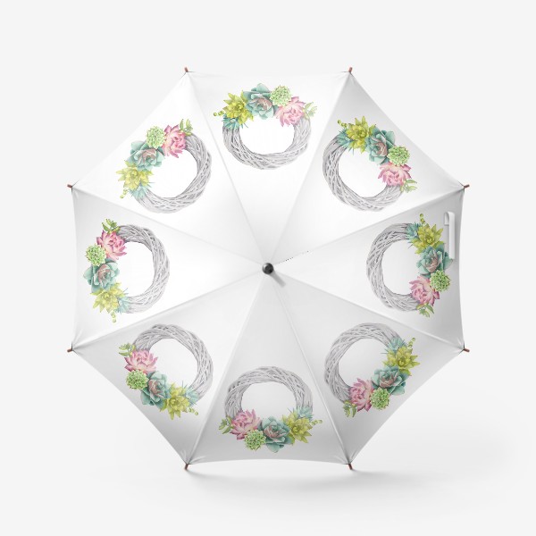 Зонт «Суккуленты кактусы»