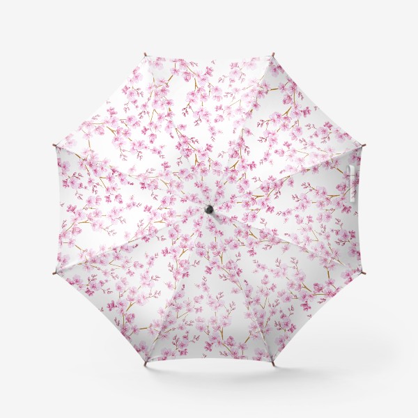 Зонт «Весенняя сакура цветущая вишня маленькие цветы»