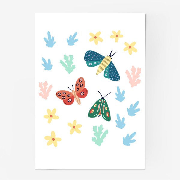 Постер «Бабочки »
