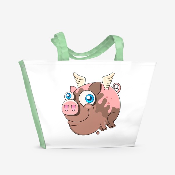 Пляжная сумка «Веселая Свинья»