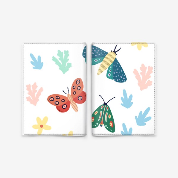 Обложка для паспорта &laquo;Бабочки &raquo;