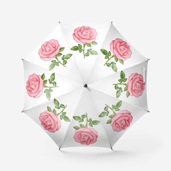 Зонт «Роза. Акварель»