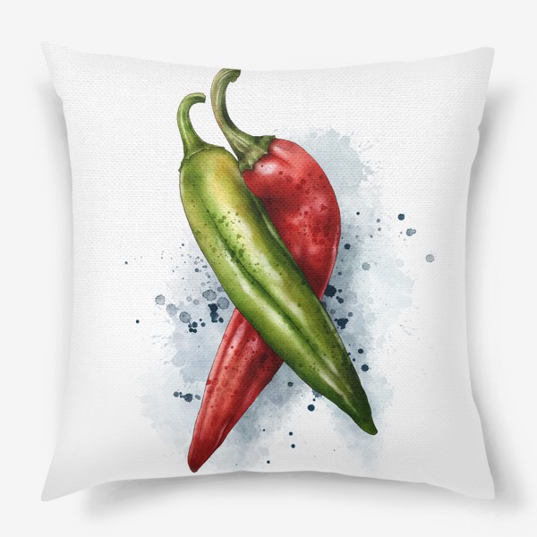 Подушка «Острые перцы, Hot Peppers Art»