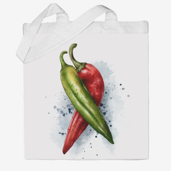 Сумка хб «Острые перцы, Hot Peppers Art»