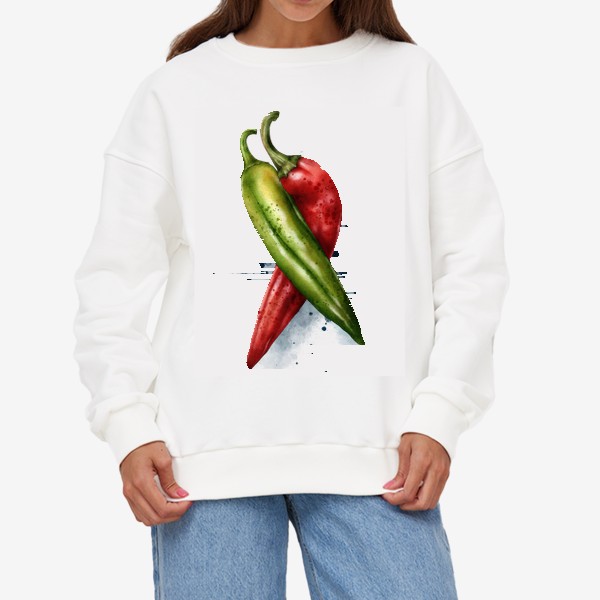 Свитшот «Острые перцы, Hot Peppers Art»