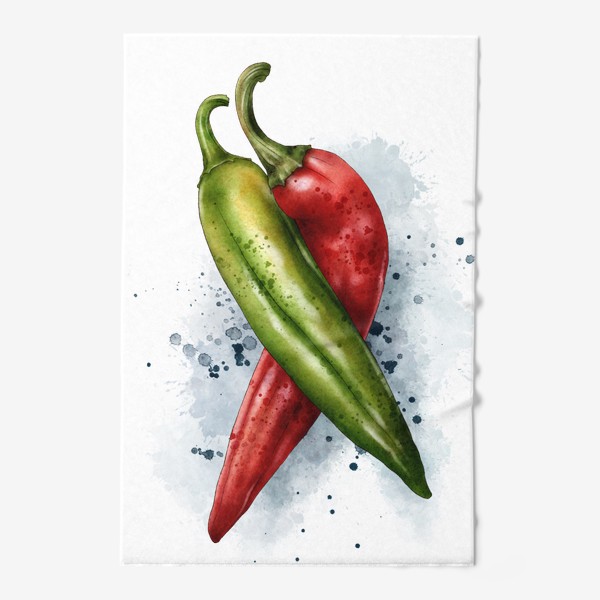 Полотенце «Острые перцы, Hot Peppers Art»