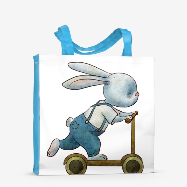 Сумка-шоппер «Заяц Кролик Самокат»