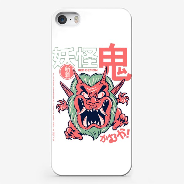 Чехол iPhone «Злой демон ёкай Они - Японская мифология»